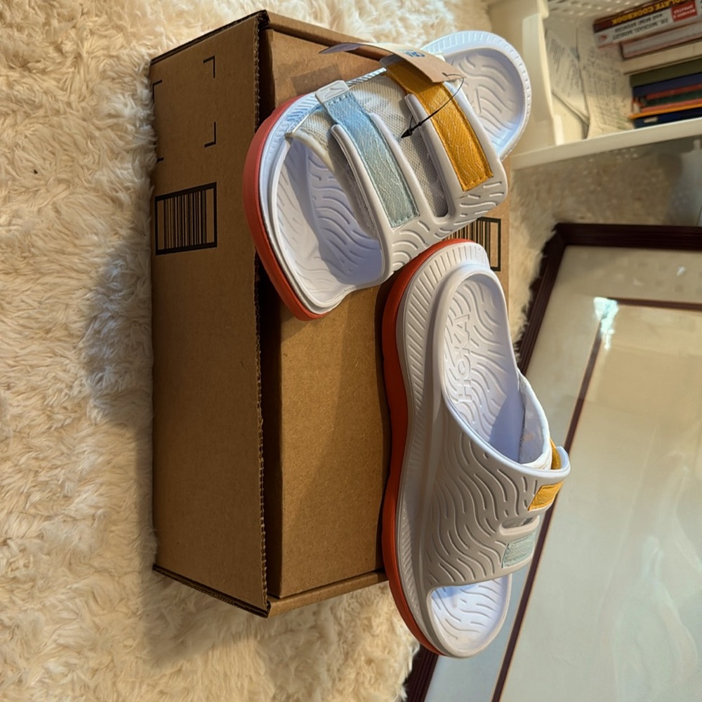 NIB Hoka Ora Luxe Recovery Slides Sz7